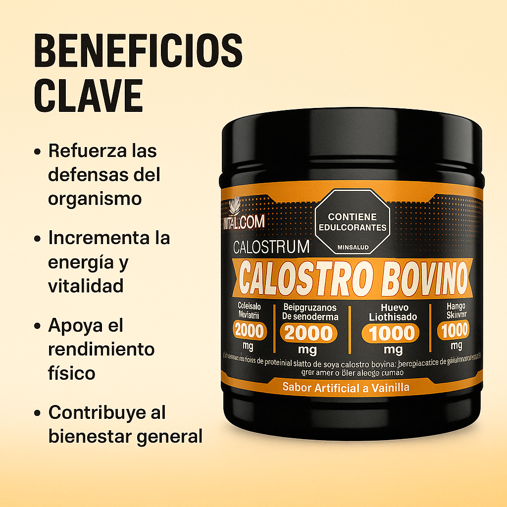 Defensas fuertes, vida plena con calostro bovino