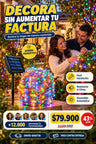 Luz Solar Navidena 100luces Bolsa Kp1501