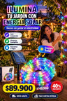 Manguera Solar Luces Navidad 10 Metros